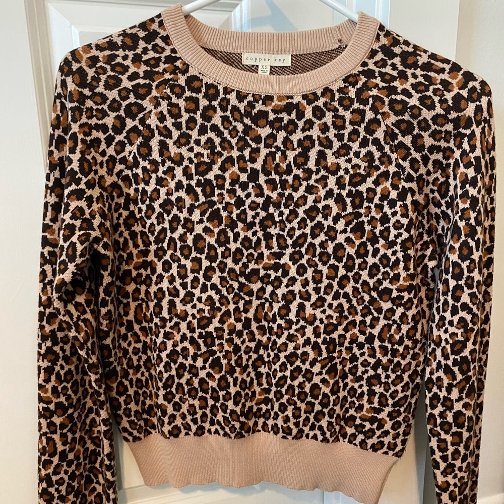 Copper Key XS leopard sweater